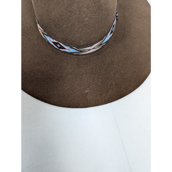 Women's Twister Pinch Front Felt Hat Brown Wool Size M NWT - Picture 10 of 10